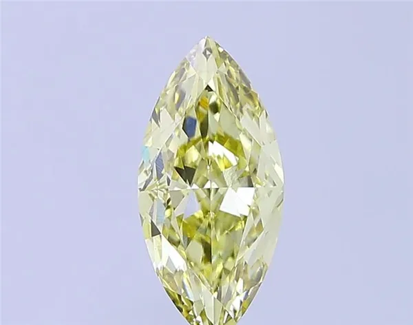 2.08ct MARQUISE Fancy Light Yellow VS1 Coloured Lab diamond