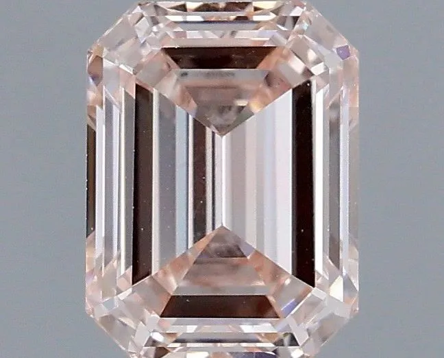 1.18ct EMERALD Fancy Pink VS2 Coloured Lab diamond