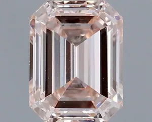 1.18ct EMERALD Fancy Pink VS2 Coloured Lab diamond