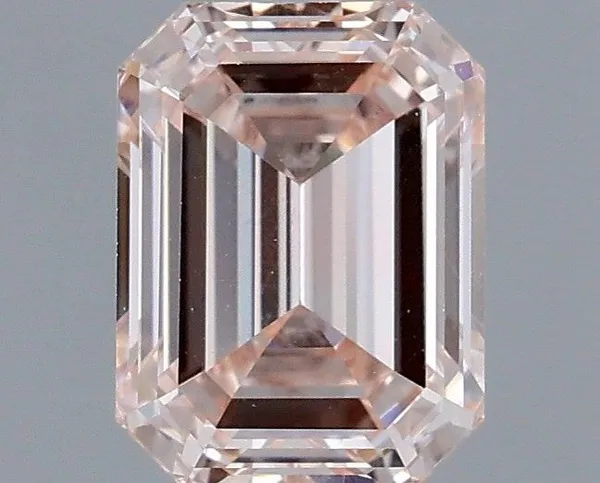 1.18ct EMERALD Fancy Pink VS2 Coloured Lab diamond