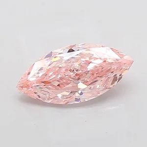 2.06ct MARQUISE Fancy Intense Pink VVS2 Coloured Lab diamond