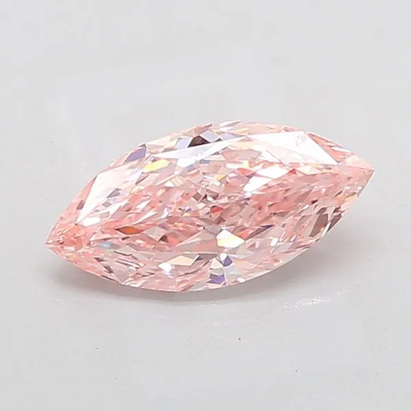 2.06ct MARQUISE Fancy Intense Pink VVS2 Coloured Lab diamond