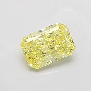 1.1ct RADIANT Fancy Intense Yellow VVS2 Coloured Lab diamond