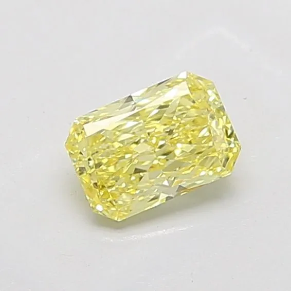 1.1ct RADIANT Fancy Intense Yellow VVS2 Coloured Lab diamond