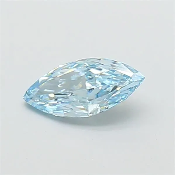 1.07ct MARQUISE Fancy Vivid Blue VS1 Coloured Lab diamond
