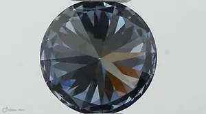 0.37ct ROUND Fancy Vivid Blue VS2 Coloured Lab diamond
