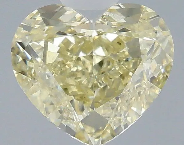 1.07ct HEART Fancy Yellow VS1 Coloured Lab diamond