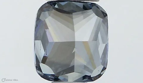 0.42ct CUSHION Fancy Vivid Blue SI1 Coloured Lab diamond