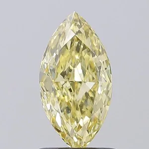1.04ct MARQUISE Fancy Intense Yellow VS1 Coloured Lab diamond