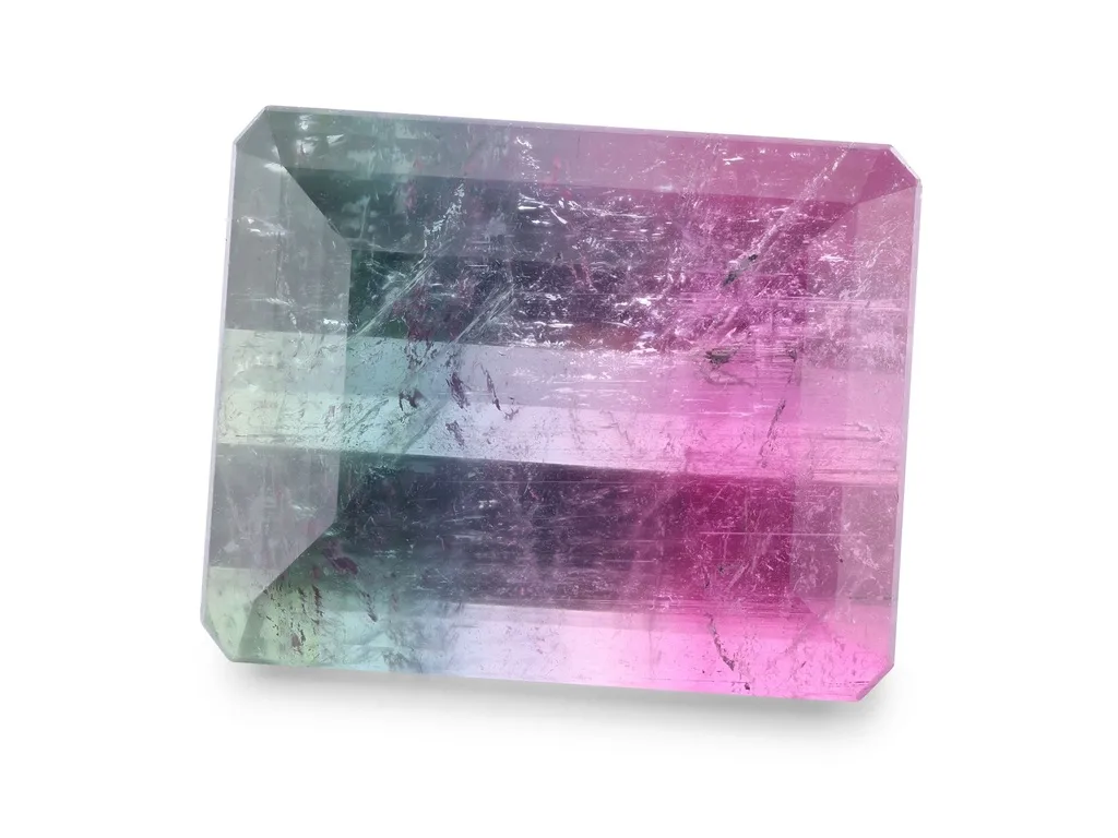 20.35ct Parti Tourmaline, Emerald Cut gemstone