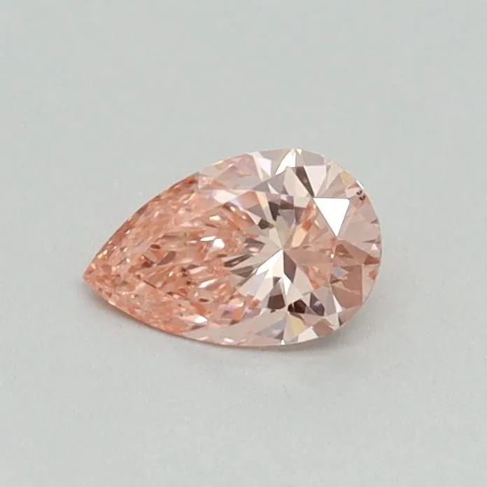 0.31ct PEAR Fancy Vivid Pink VS1 Coloured Lab diamond