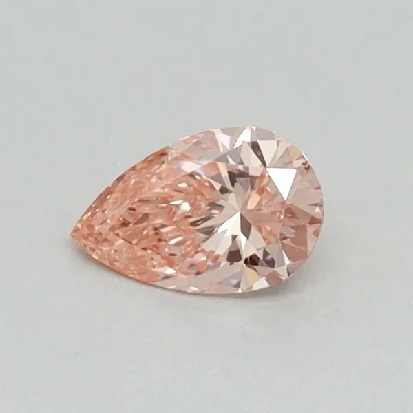 0.31ct PEAR Fancy Vivid Pink VS1 Coloured Lab diamond