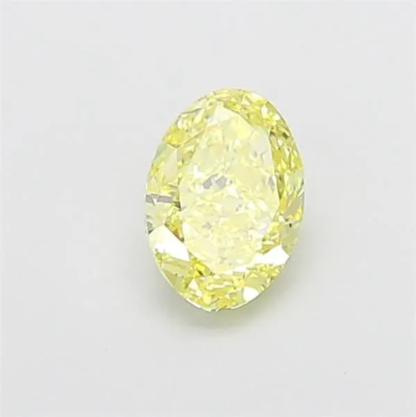 1.05ct OVAL Fancy Yellow VVS1 Coloured Lab diamond