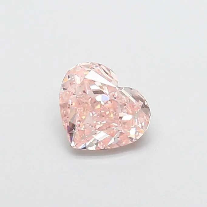 1.06ct HEART Fancy Pink VS2 Coloured Lab diamond