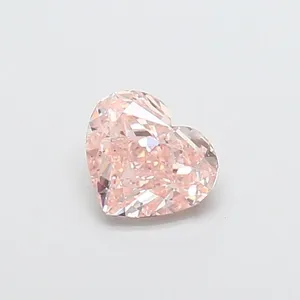 1.06ct HEART Fancy Pink VS2 Coloured Lab diamond