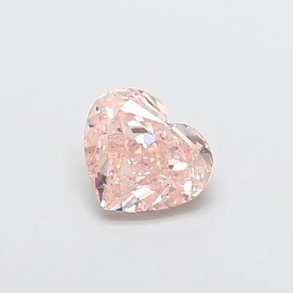 1.06ct HEART Fancy Pink VS2 Coloured Lab diamond
