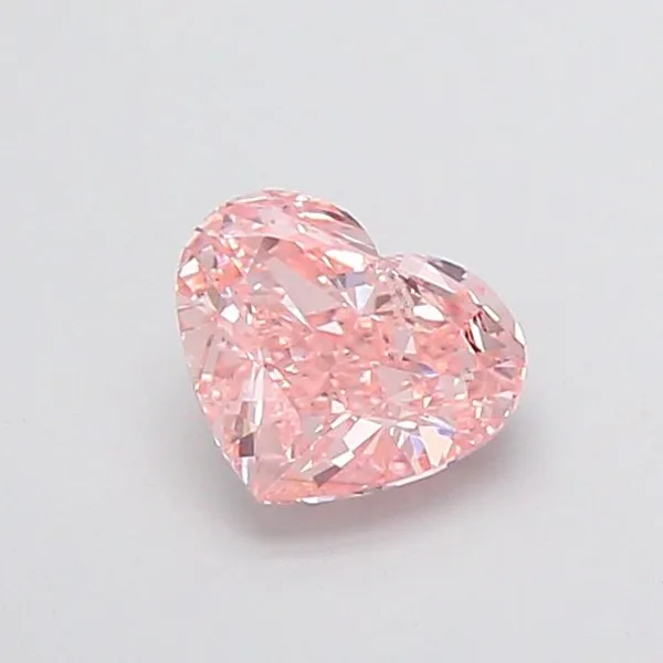 1.01ct HEART Fancy Intense Pink VS2 Coloured Lab diamond