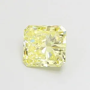 0.92ct RADIANT Fancy Light Yellow VS1 Coloured Lab diamond