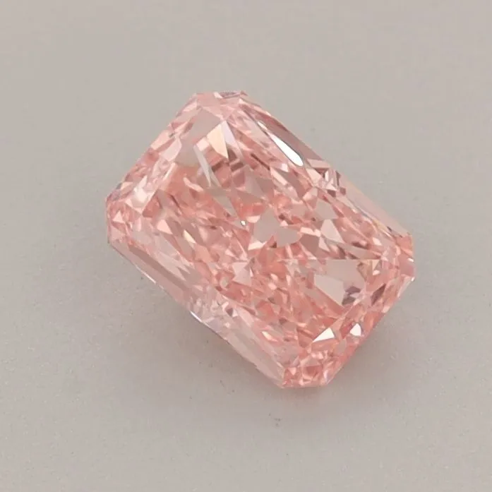 0.55ct RADIANT Fancy Vivid Pink VS1 Coloured Lab diamond
