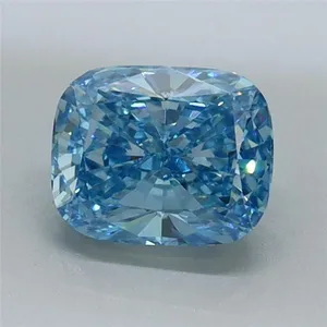 1.01ct CUSHION Fancy Vivid Blue VS1 Coloured Lab diamond