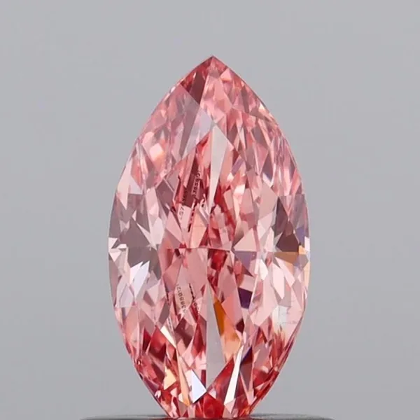 1.09ct MARQUISE Fancy Vivid Pink VS1 Coloured Lab diamond