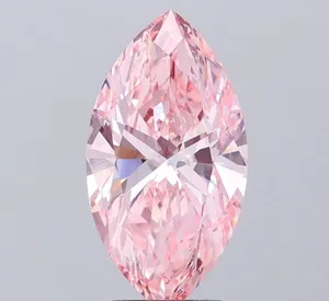 2.57ct MARQUISE Fancy Vivid Pink VVS1 Coloured Lab diamond