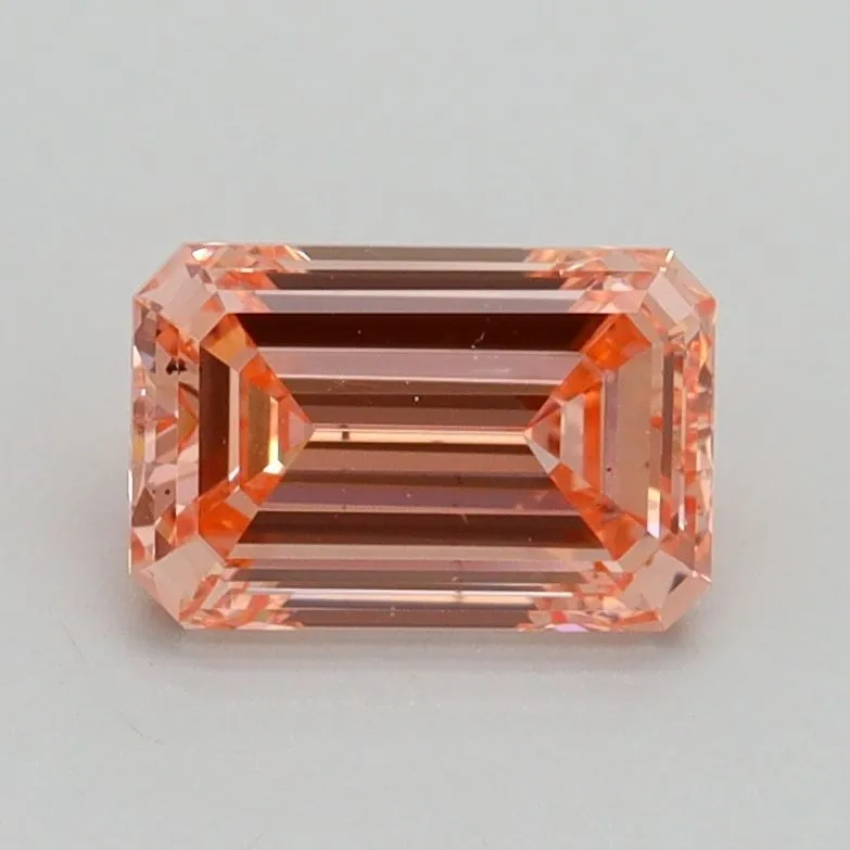 1.02ct EMERALD Fancy Intense Pink VS2 Coloured Lab diamond