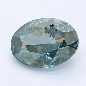 0.99ct OVAL Fancy Gray Blue VS2 Coloured Lab diamond