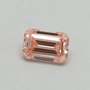 0.3ct EMERALD Fancy Intense Pink VS2 Coloured Lab diamond