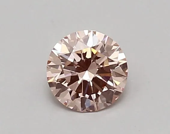 0.59ct ROUND Fancy Intense Pink VS2 Coloured Lab diamond