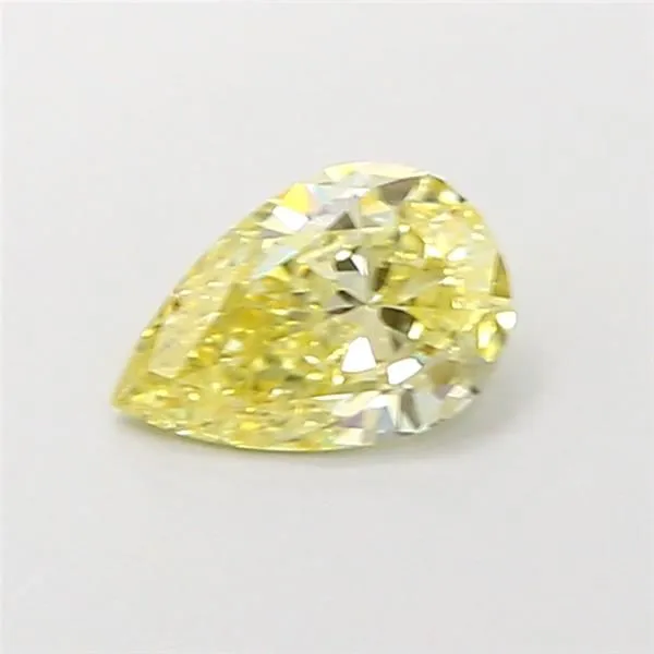 0.59ct PEAR Fancy Intense Yellow VS1 Coloured Lab diamond