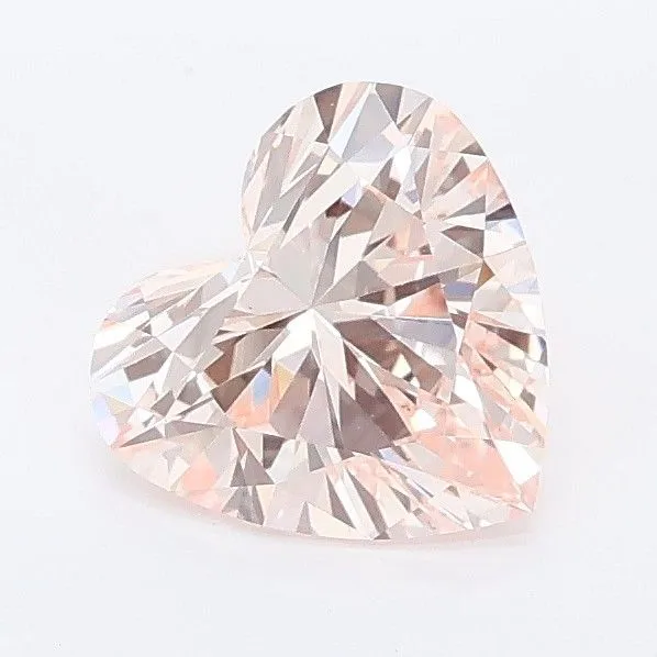 1.03ct HEART Fancy Intense Pink VS2 Coloured Lab diamond