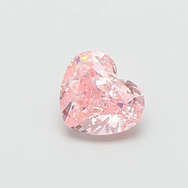 1.58ct HEART Fancy Intense Pink VS1 Coloured Lab diamond