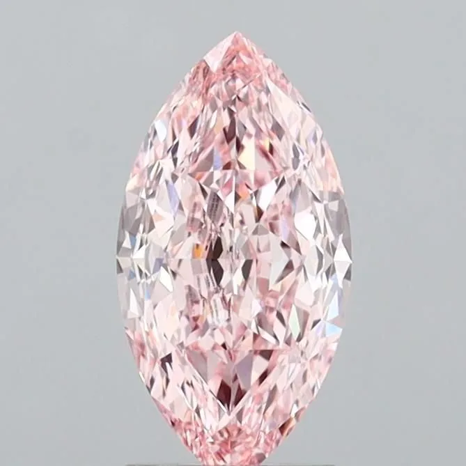 2.07ct MARQUISE Fancy Intense Pink VVS2 Coloured Lab diamond