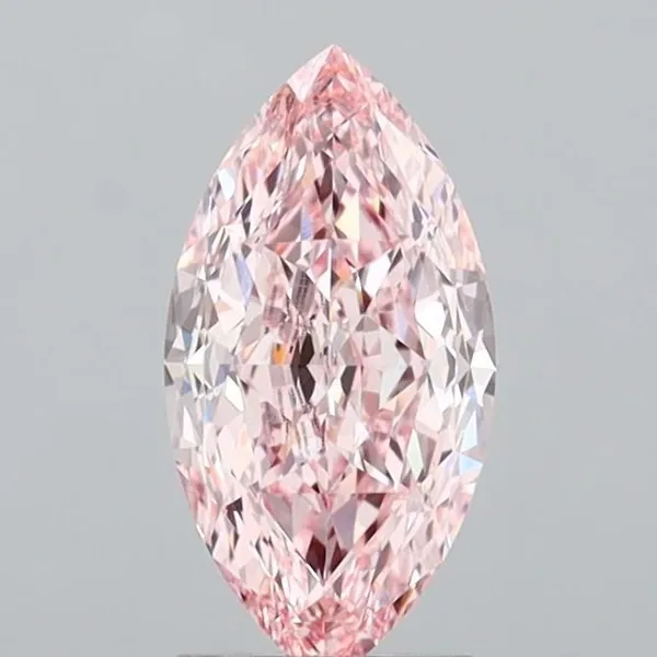 2.07ct MARQUISE Fancy Intense Pink VVS2 Coloured Lab diamond