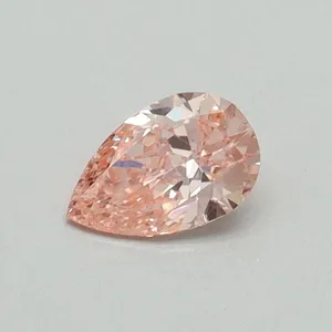 0.3ct PEAR Fancy Vivid Pink SI1 Coloured Lab diamond