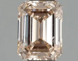 1.06ct EMERALD Fancy Light Pink VS1 Coloured Lab diamond