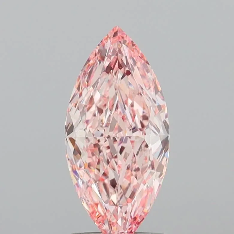 1.51ct MARQUISE Fancy Vivid Pink VVS2 Coloured Lab diamond