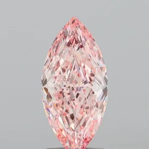 1.51ct MARQUISE Fancy Vivid Pink VVS2 Coloured Lab diamond
