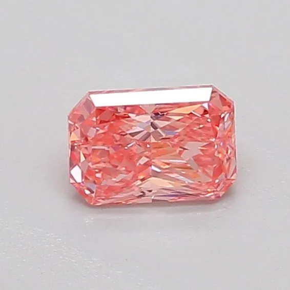 0.47ct RADIANT Fancy Vivid Pink VS1 Coloured Lab diamond