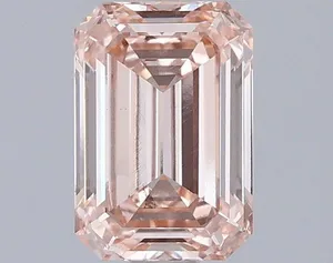 1.21ct EMERALD Fancy Intense Pink VS2 Coloured Lab diamond