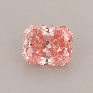 0.54ct RADIANT Fancy Vivid Pink SI2 Coloured Lab diamond