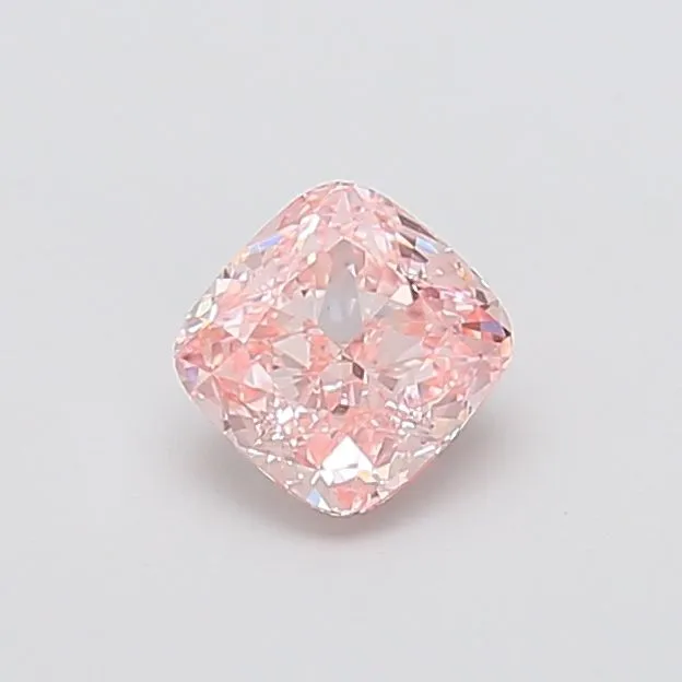 1.01ct CUSHION Fancy Intense Pink VVS2 Coloured Lab diamond