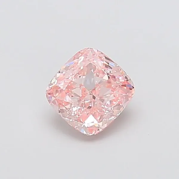 1.01ct CUSHION Fancy Intense Pink VVS2 Coloured Lab diamond