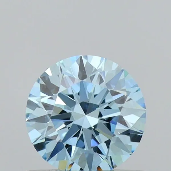 0.55ct ROUND Fancy Intense Blue VS1 Coloured Lab diamond