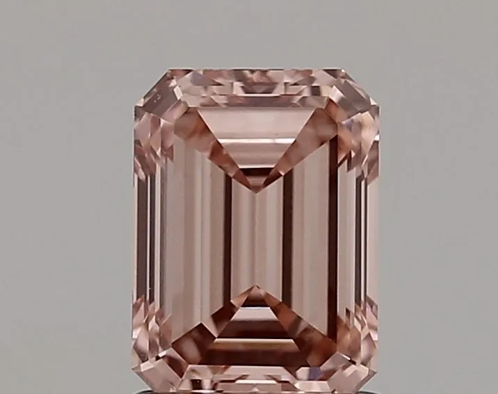 1.25ct EMERALD Fancy Vivid Pink VVS2 Coloured Lab diamond