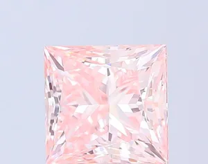 3.04ct PRINCESS Fancy Intense Pink VS2 Coloured Lab diamond