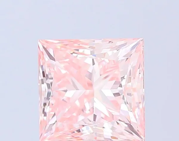 3.04ct PRINCESS Fancy Intense Pink VS2 Coloured Lab diamond
