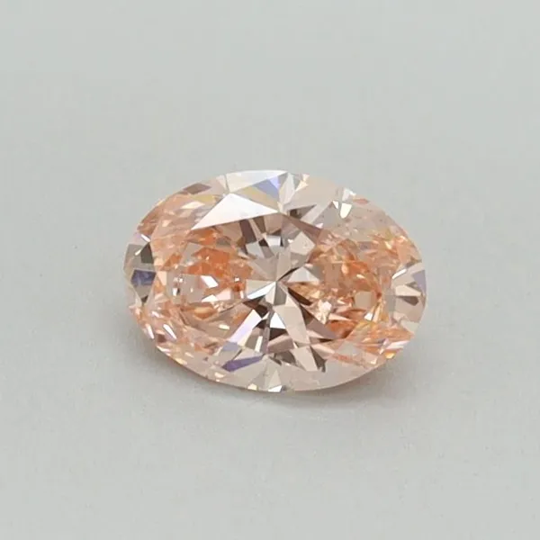 0.31ct OVAL Fancy Vivid Pink VS2 Coloured Lab diamond