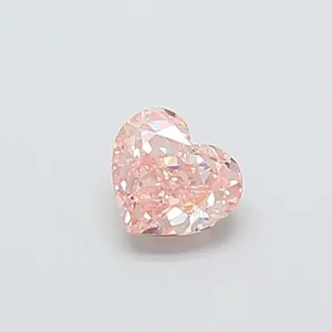 0.35ct HEART Fancy Pink VVS2 Coloured Lab diamond